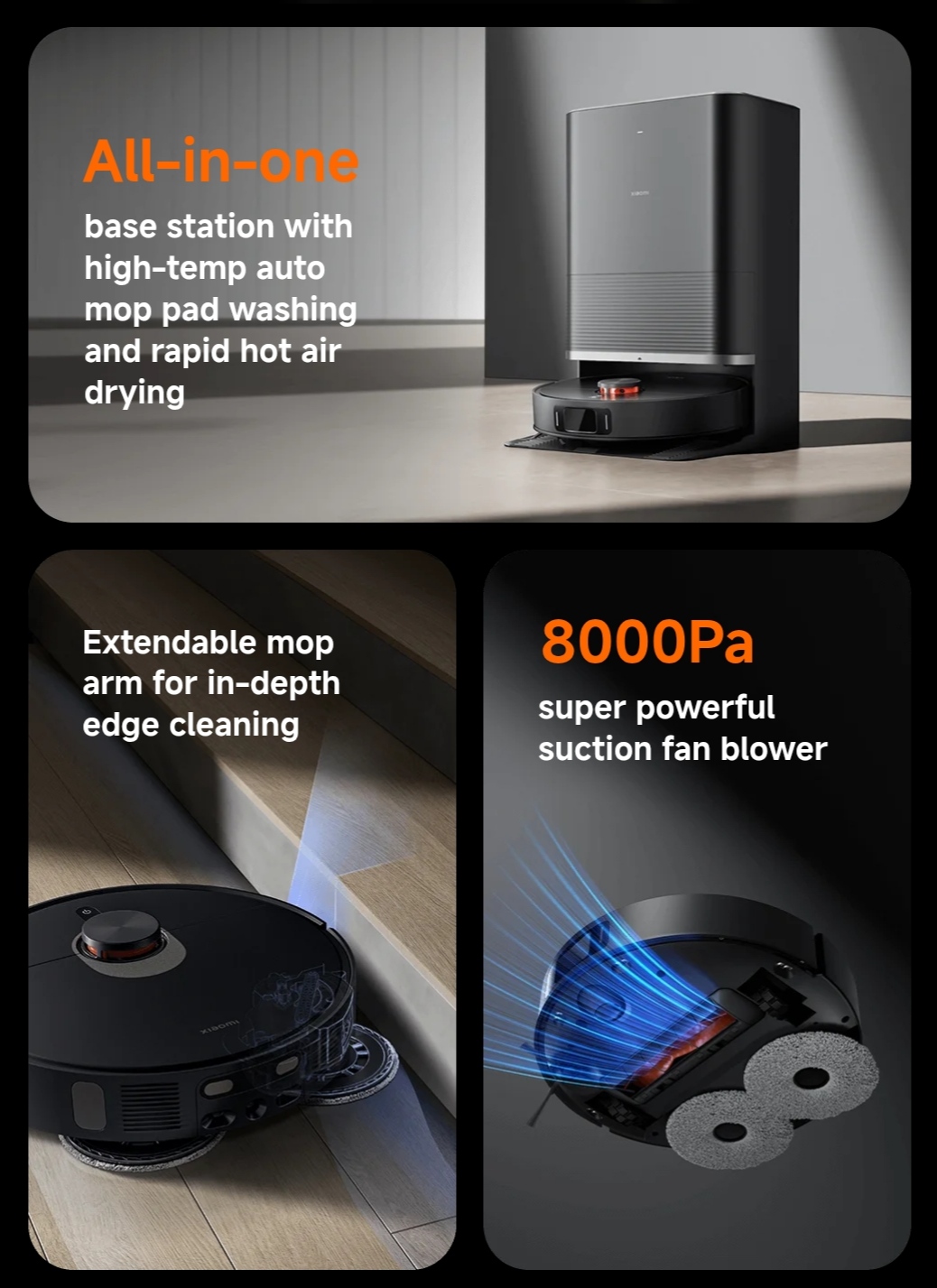 جاروبرقی رباتیک شیائومی مدل Xiaomi Robot Vacuum X20 Max
