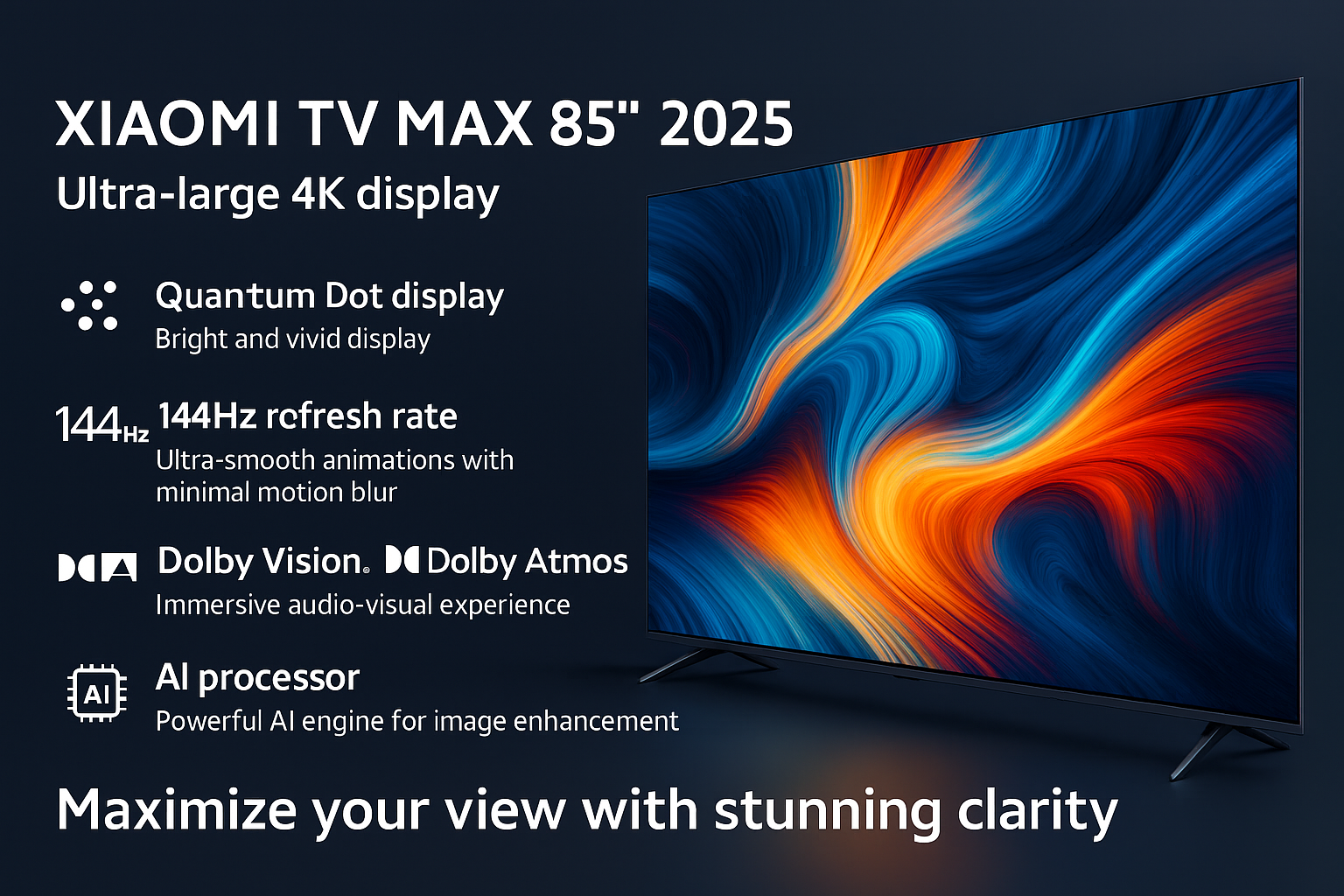 ویژگیهای برجسته Xiaomi TV Max 2025