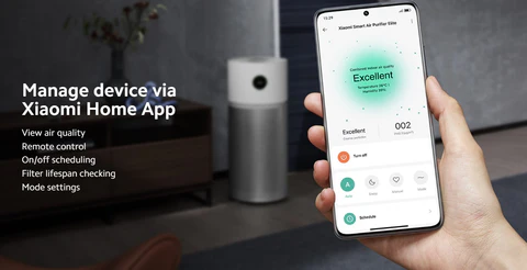اپلیکیشن Xiaomi Home و دستیار صوتی در تصفیه هوای شیائومی