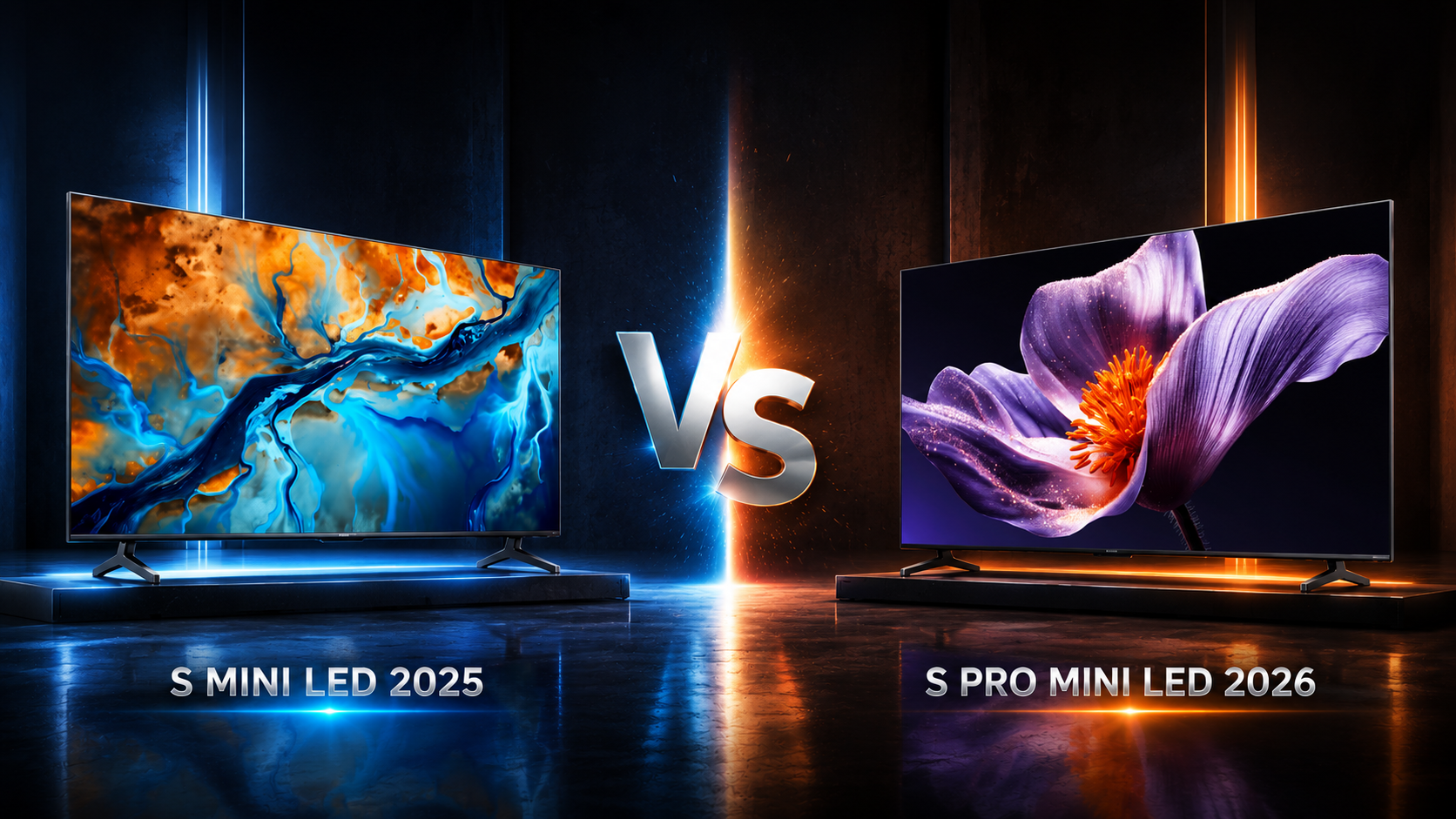 مقایسه TV S MINI LED 2025 و TV S PRO MINI LED 2026